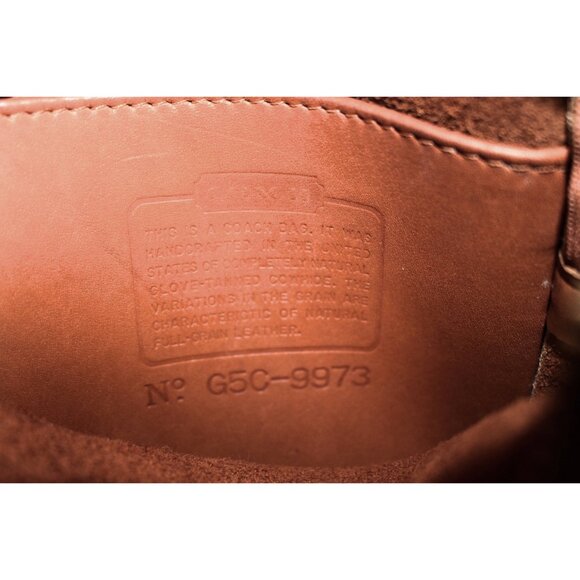Coach Vintage - Kit Camera Bag 9973 in British tan + Brass, USA 1995 - Picture 4 of 12